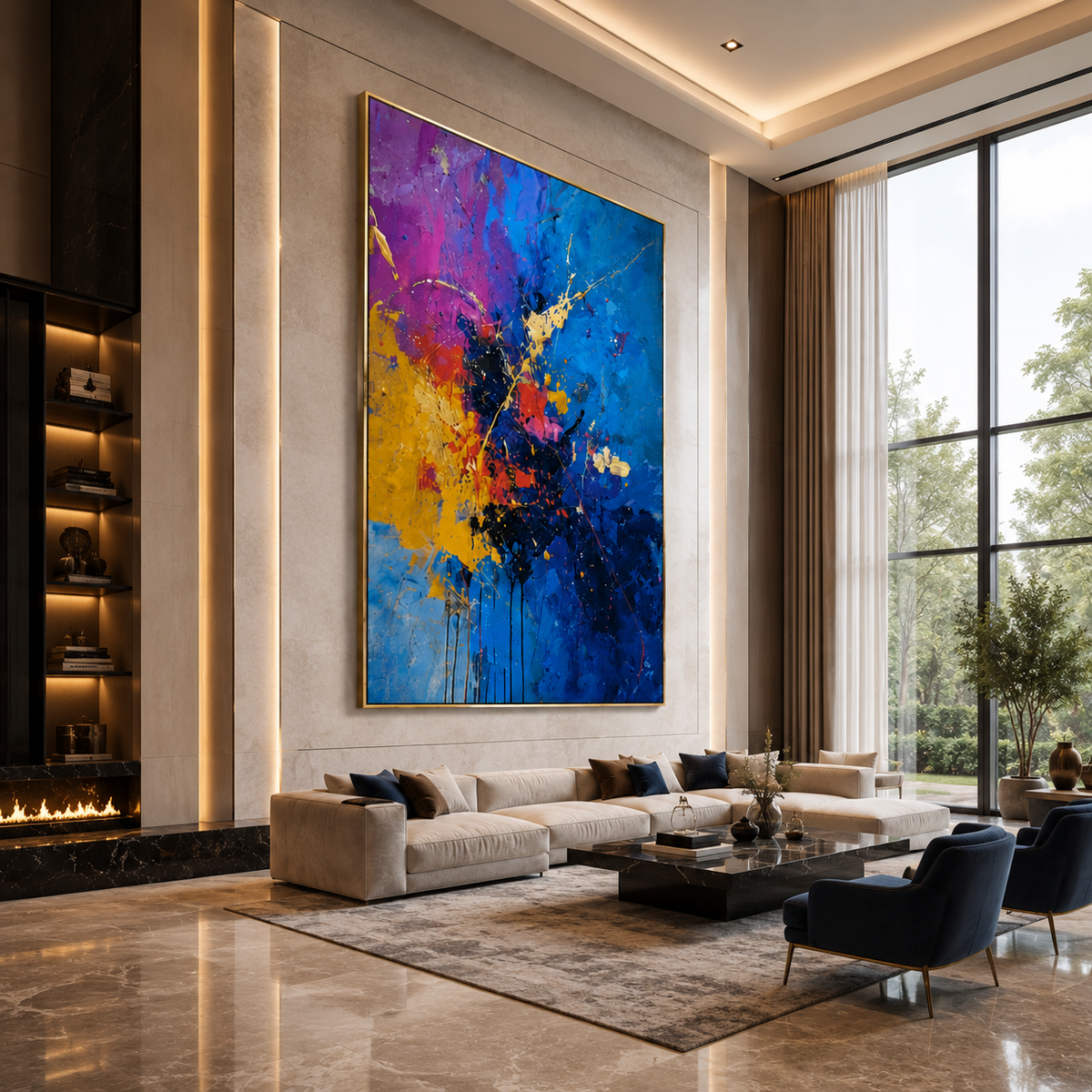 AVIORART Hit by Color Wall Art Canvas