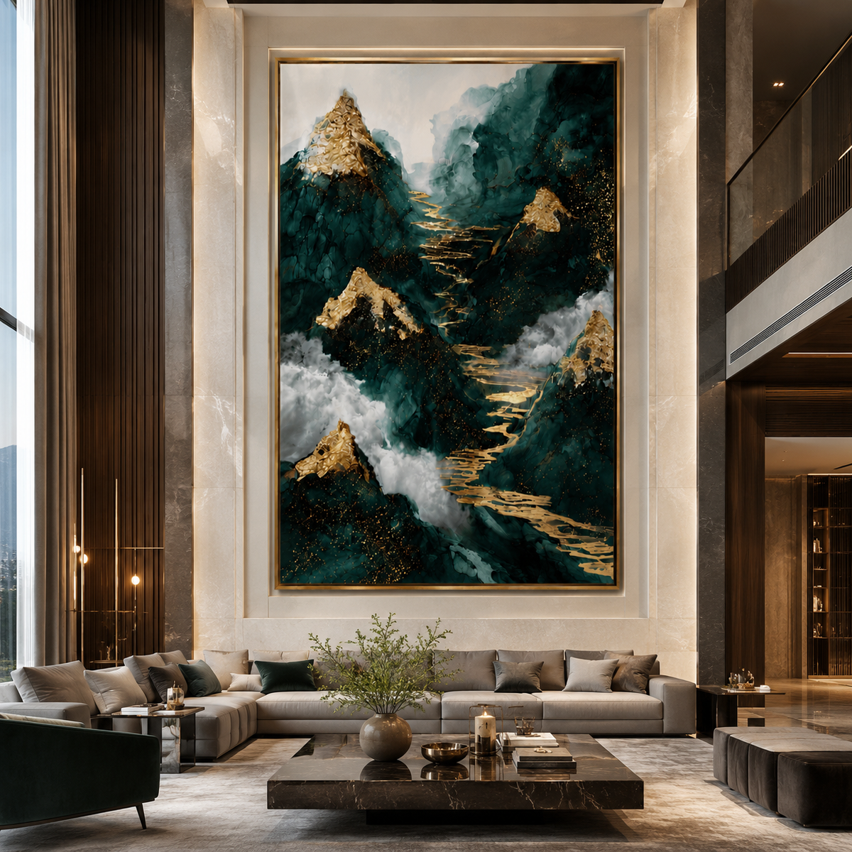 AVIORART Jade Mountains Wall Art Canvas