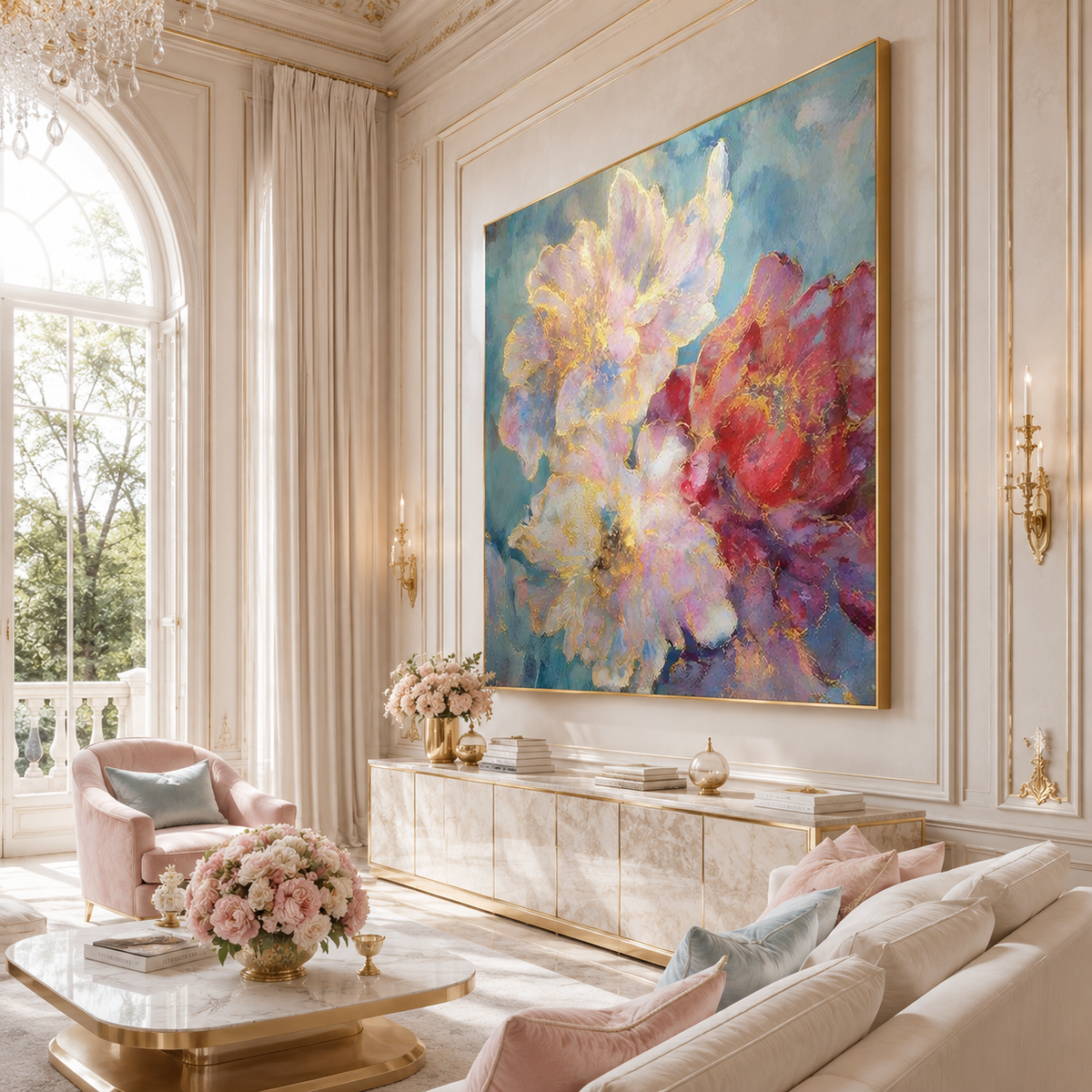 AVIORART Jardin d’Or Wall Art Canvas
