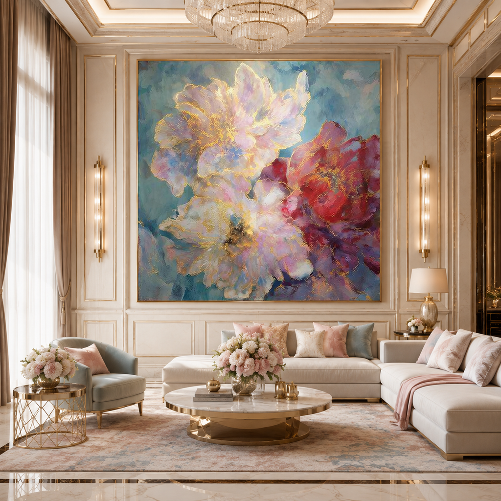 AVIORART Jardin d’Or Wall Art Canvas