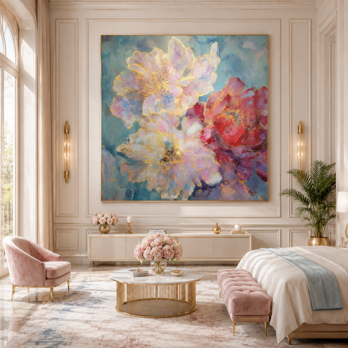 AVIORART Jardin d’Or Wall Art Canvas