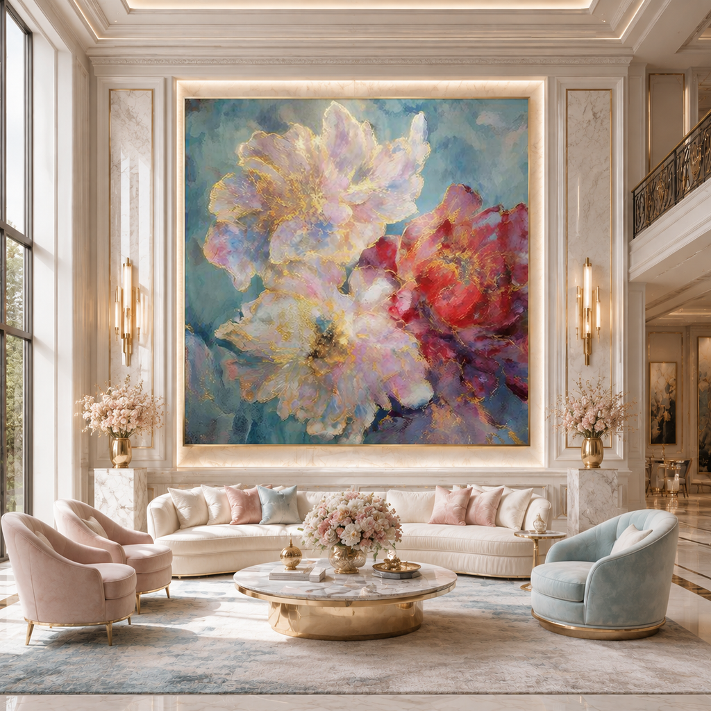 AVIORART Jardin d’Or Wall Art Canvas