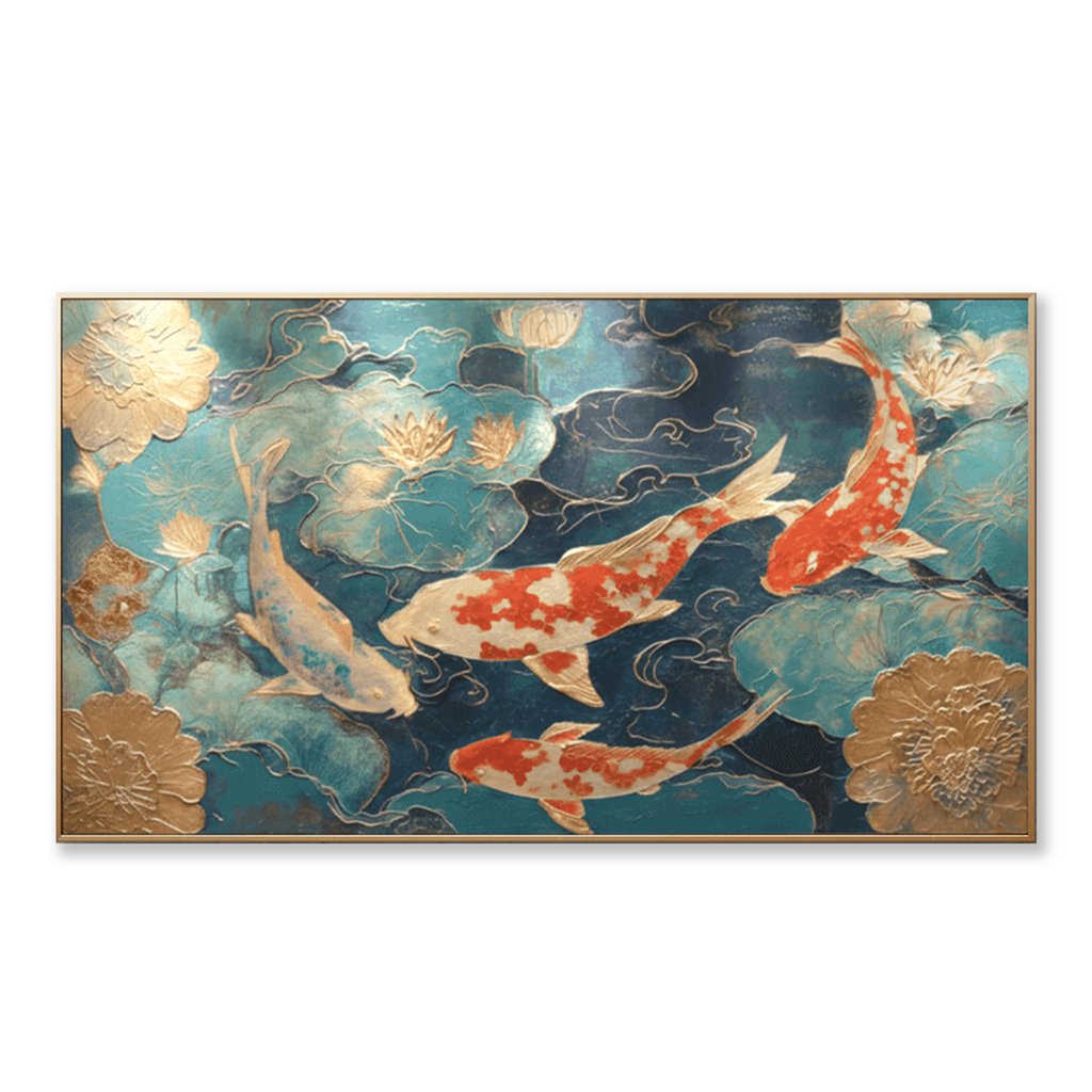 AVIORART Koi Fortune Wall Art Canvas