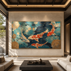 AVIORART Koi Fortune Wall Art Canvas