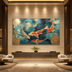 AVIORART Koi Fortune Wall Art Canvas