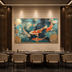 AVIORART Koi Fortune Wall Art Canvas