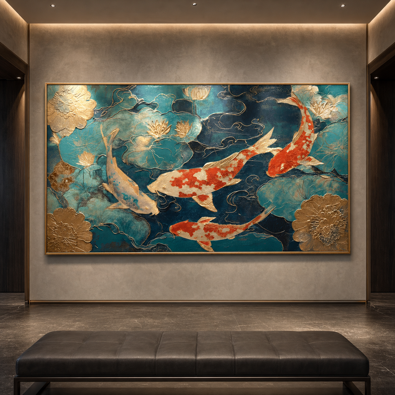 AVIORART Koi Fortune Wall Art Canvas
