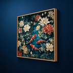 AVIORART Koi Lotus Wall Art Canvas