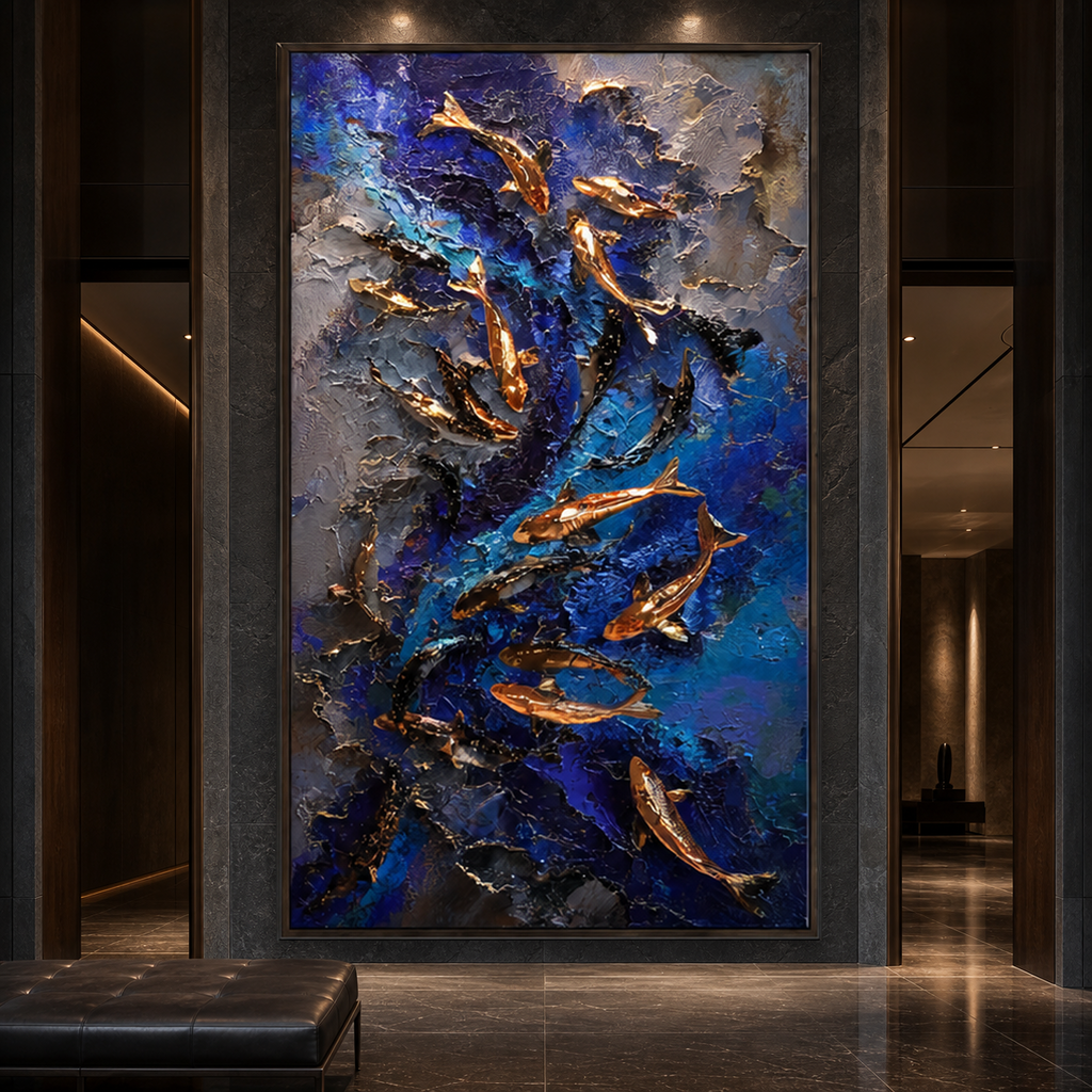 AVIORART Koi Pilgrimage Wall Art Canvas