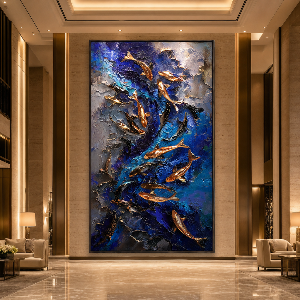 AVIORART Koi Pilgrimage Wall Art Canvas