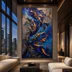 AVIORART Koi Pilgrimage Wall Art Canvas