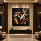 AVIORART Koi of Harmony Wall Art Canvas