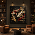 AVIORART Koi of Harmony Wall Art Canvas
