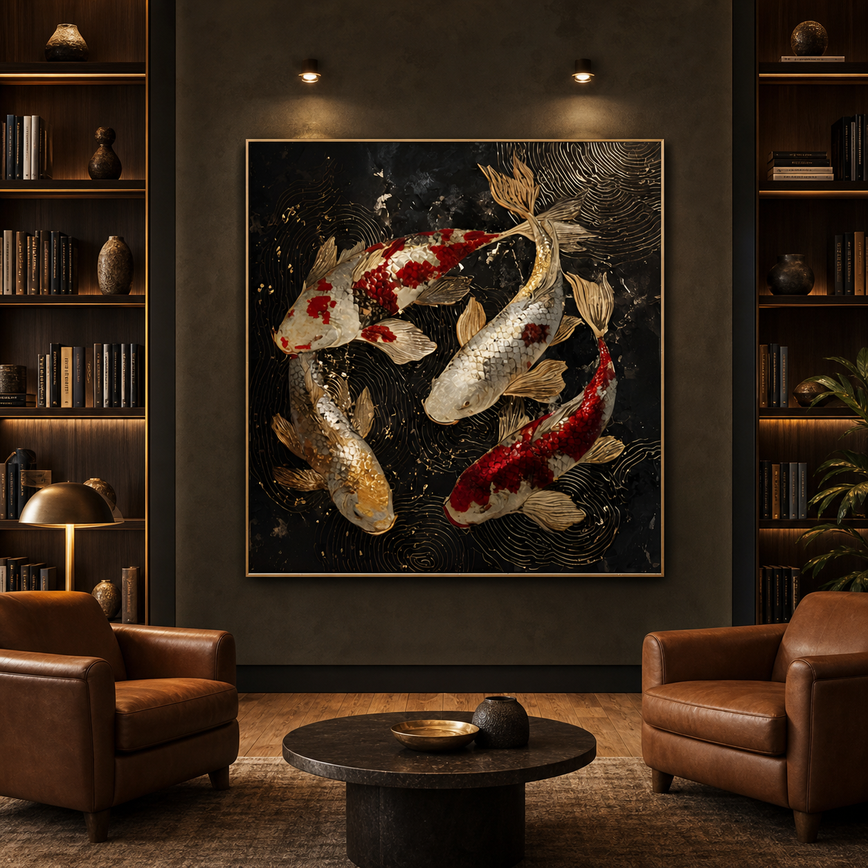 AVIORART Koi of Harmony Wall Art Canvas