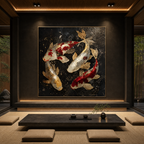 AVIORART Koi of Harmony Wall Art Canvas