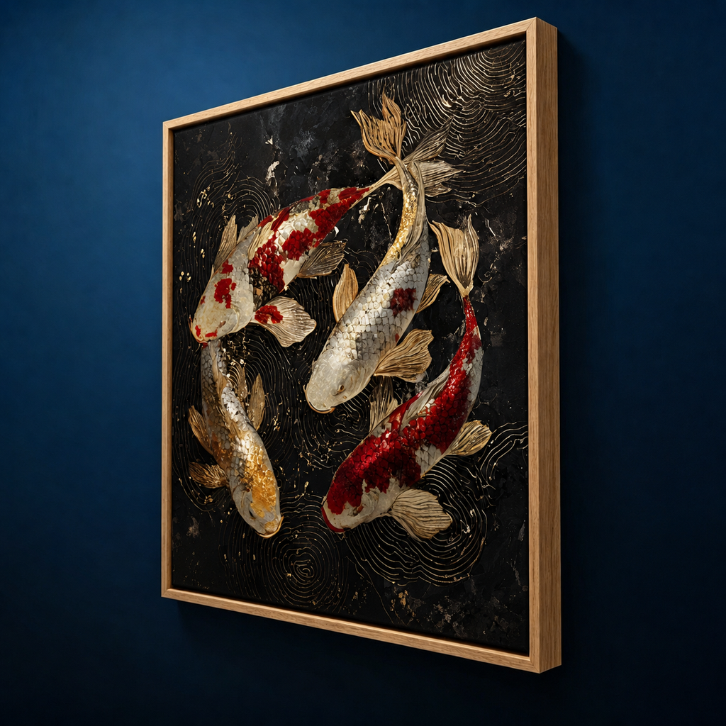 AVIORART Koi of Harmony Wall Art Canvas