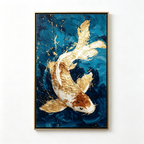 AVIORART Koi of Prosperity Wall Art Canvas