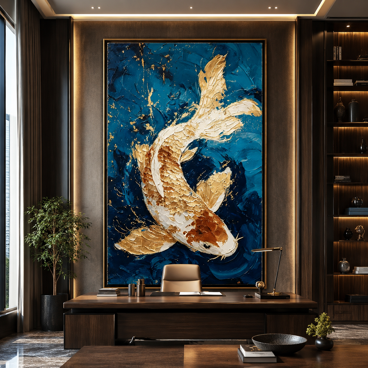 AVIORART Koi of Prosperity Wall Art Canvas