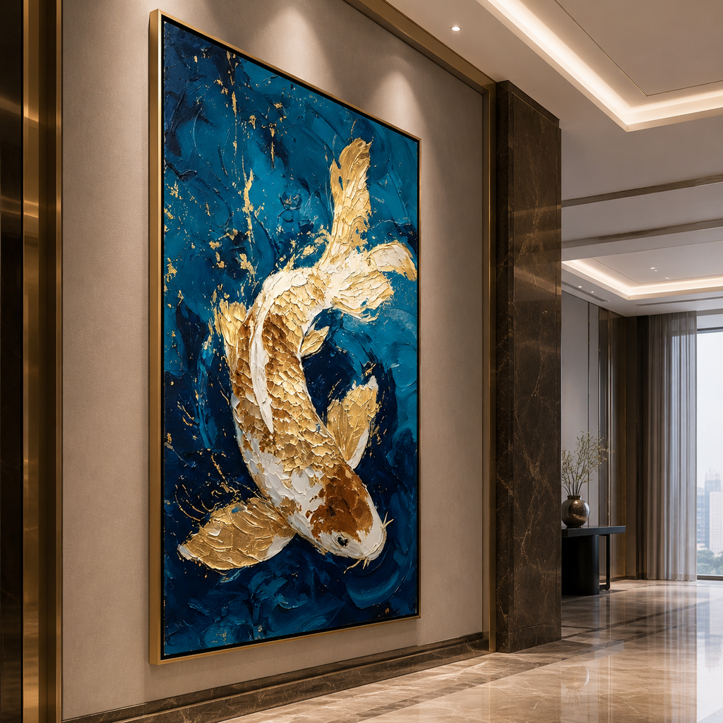 AVIORART Koi of Prosperity Wall Art Canvas