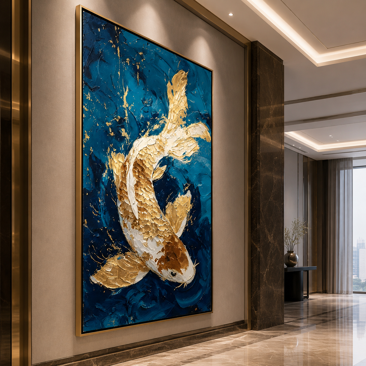 AVIORART Koi of Prosperity Wall Art Canvas