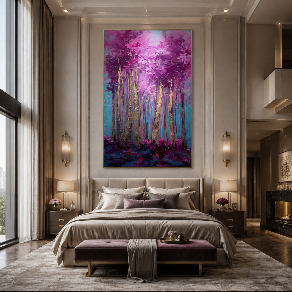 AVIORART Lavender Breeze Wall Art Canvas