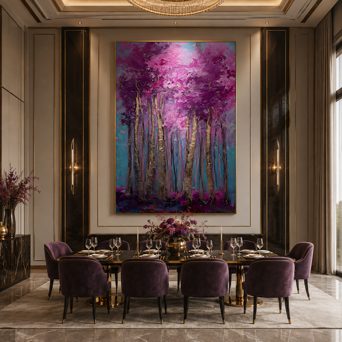 AVIORART Lavender Breeze Wall Art Canvas