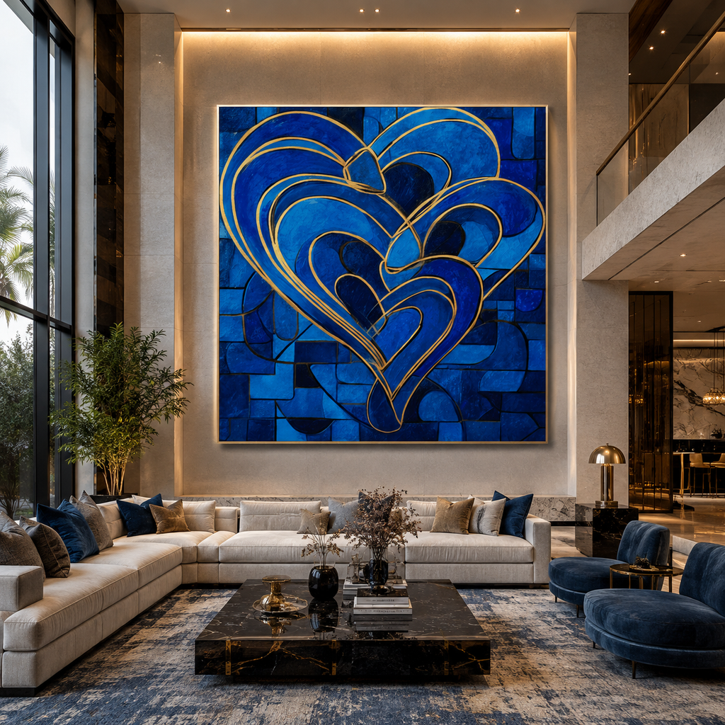 AVIORART Layers of Love Wall Art Canvas