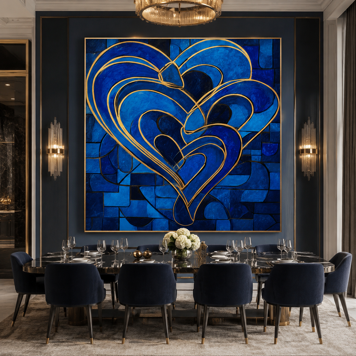 AVIORART Layers of Love Wall Art Canvas