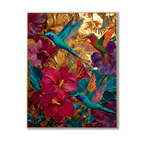 AVIORART Lucky Hummingbirds Wall Art Canvas
