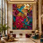 AVIORART Lucky Hummingbirds Wall Art Canvas