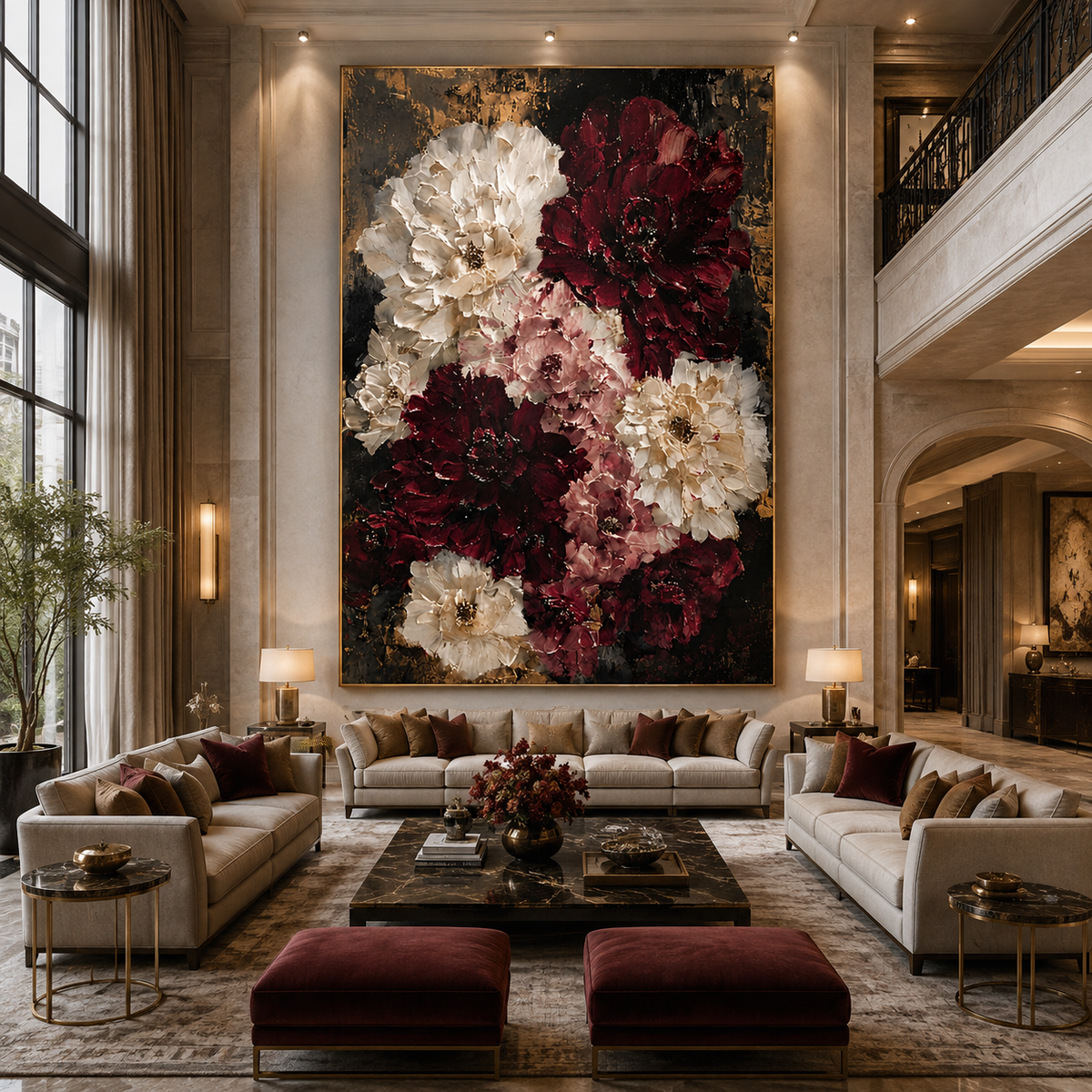 AVIORART Moody Bouquet Wall Art Canvas
