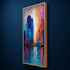 AVIORART Neon City Wall Art Canvas