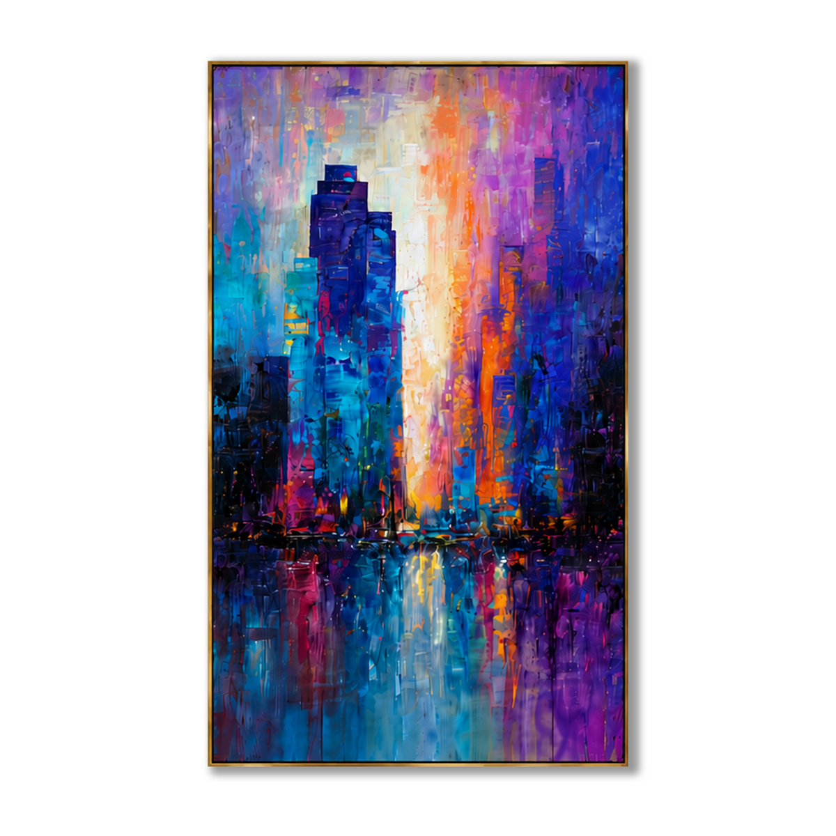 AVIORART Neon City Wall Art Canvas
