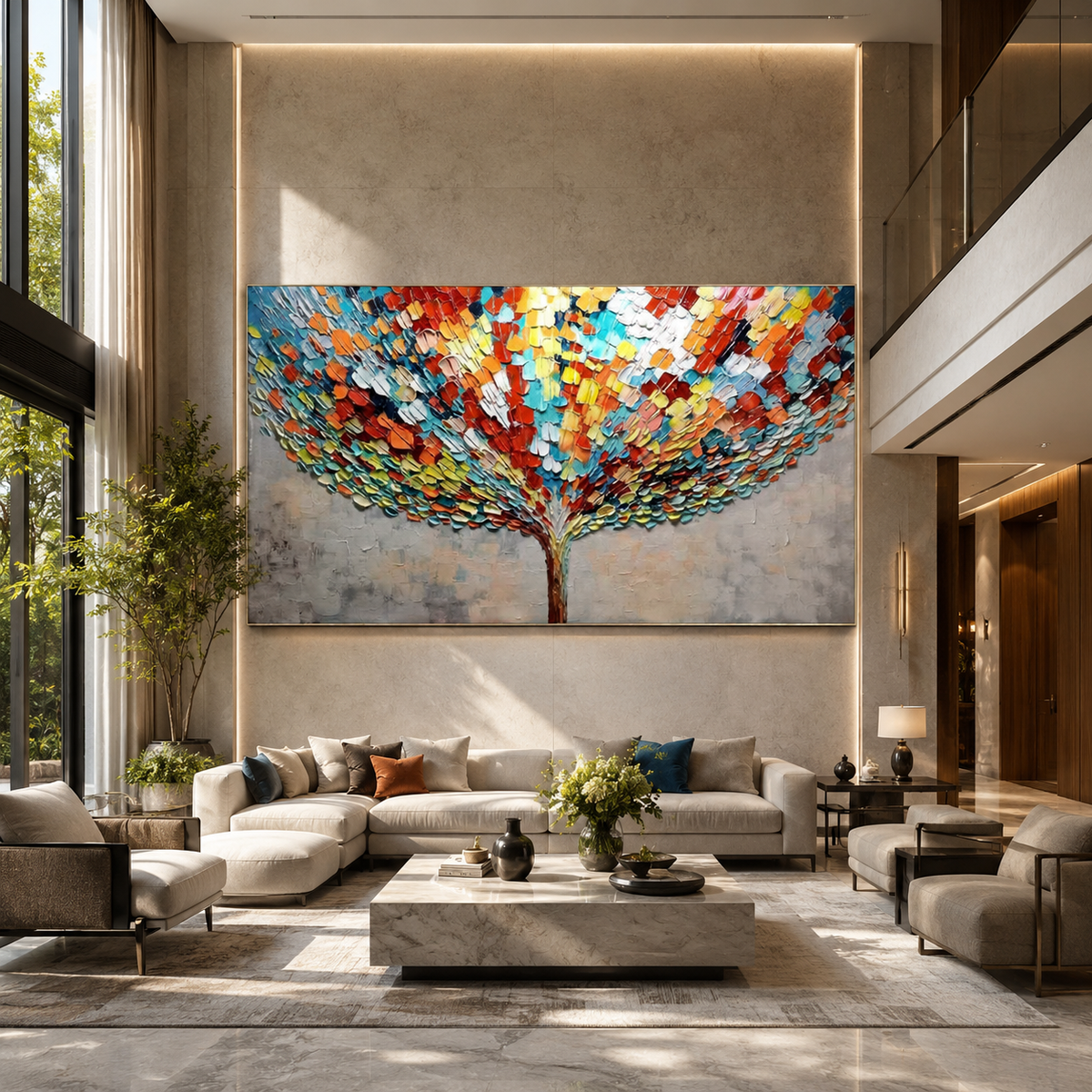AVIORART New Prosperity Tree Wall Art Canvas