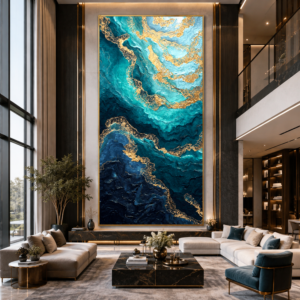AVIORART Oceanic Veins Wall Art Canvas