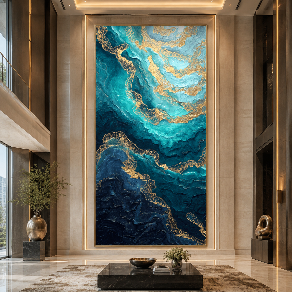 AVIORART Oceanic Veins Wall Art Canvas