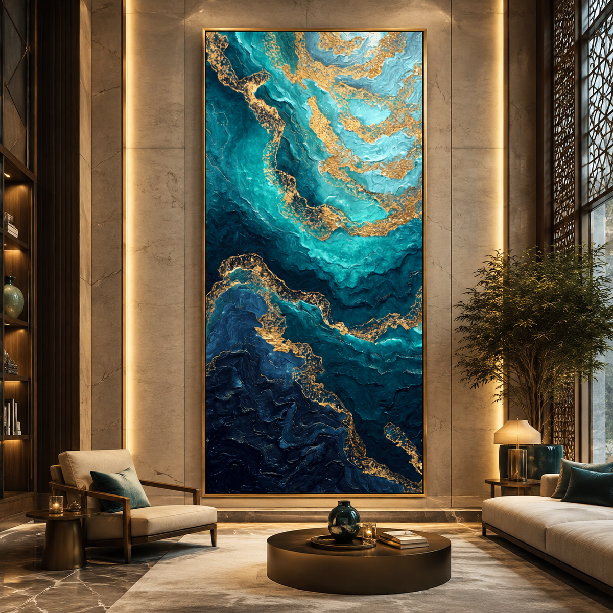 AVIORART Oceanic Veins Wall Art Canvas
