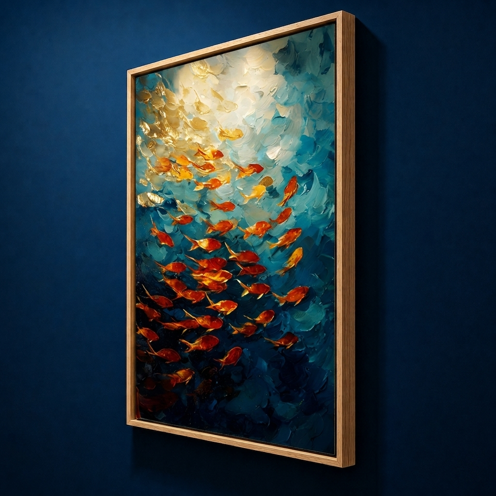 AVIORART Opulent Currents Wall Art Canvas