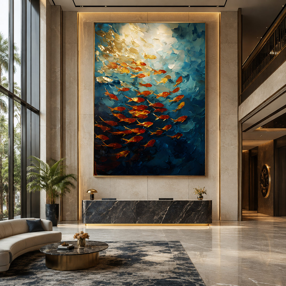 AVIORART Opulent Currents Wall Art Canvas