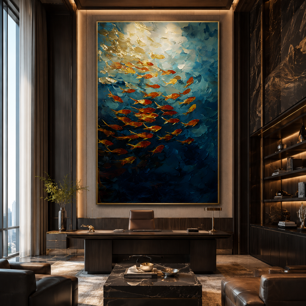 AVIORART Opulent Currents Wall Art Canvas