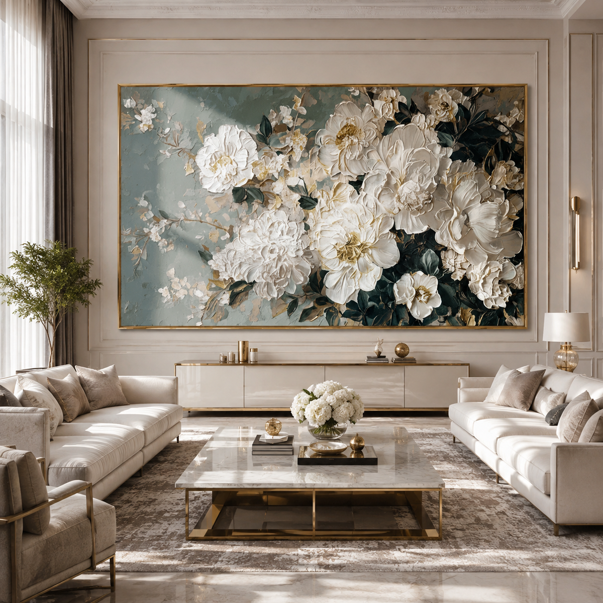 AVIORART Palace Garden Wall Art Canvas