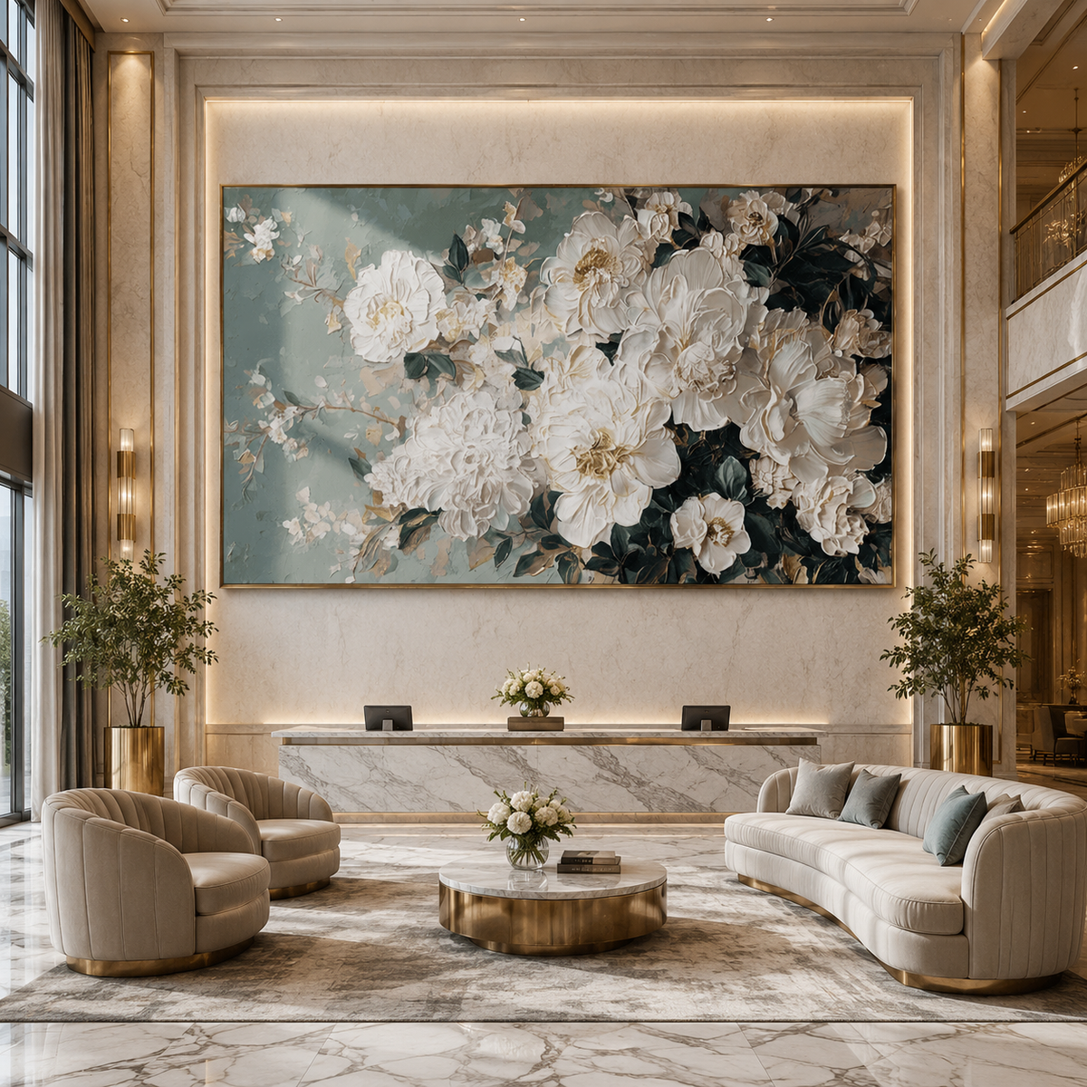 AVIORART Palace Garden Wall Art Canvas