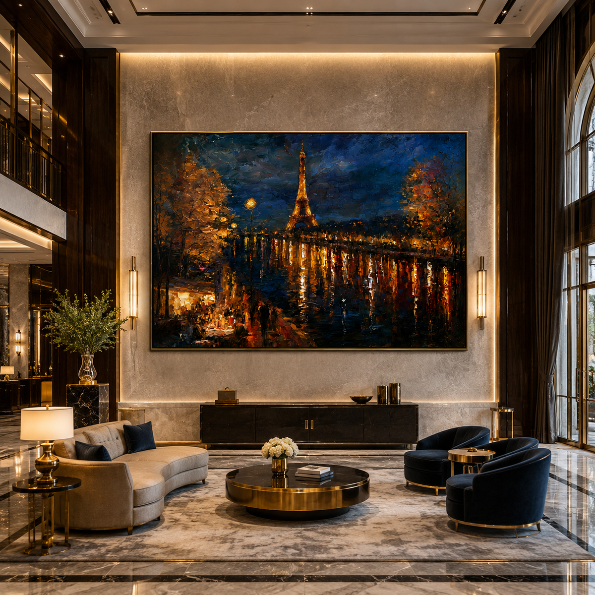 AVIORART Paris After Dark Wall Art Canvas
