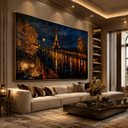 AVIORART Paris After Dark Wall Art Canvas