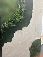 AVIORART Emerald Tides Wall Art Canvas