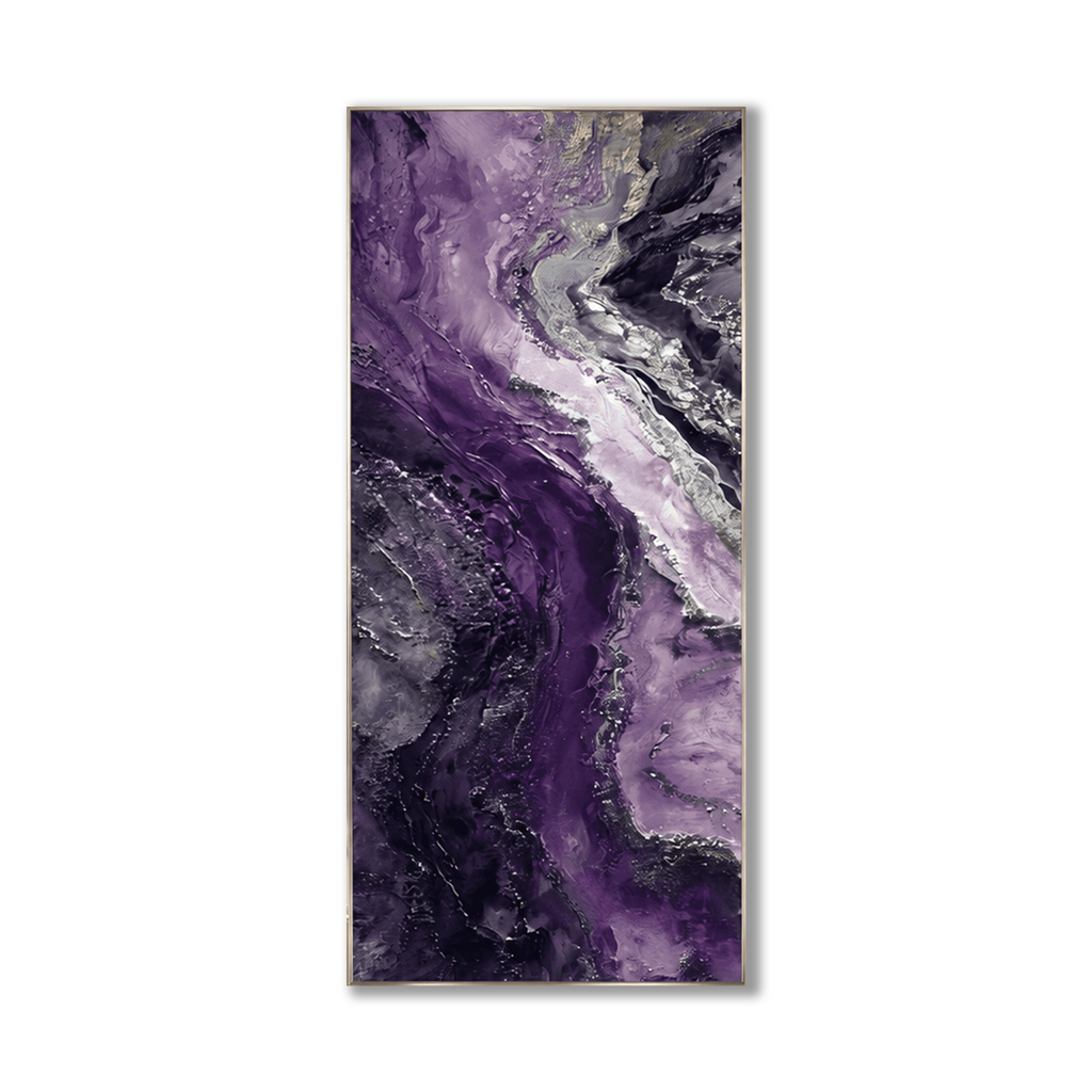 AVIORART Purple Marble Wall Art Canvas