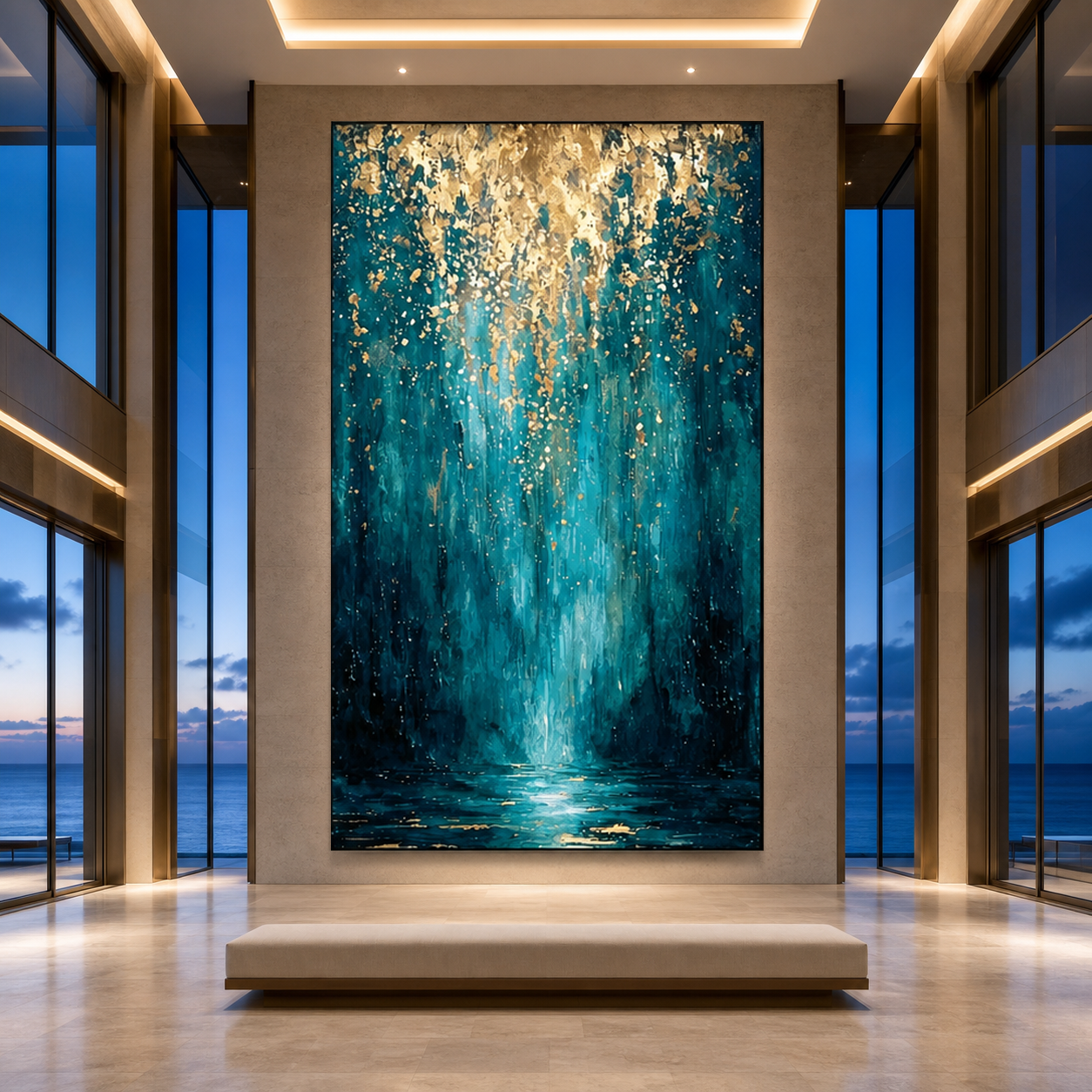 AVIORART Wall Art Canvas Rain of Fortune