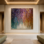 AVIORART Raining Colors Wall Art Canvas