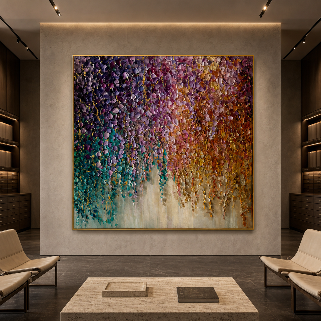 AVIORART Raining Colors Wall Art Canvas