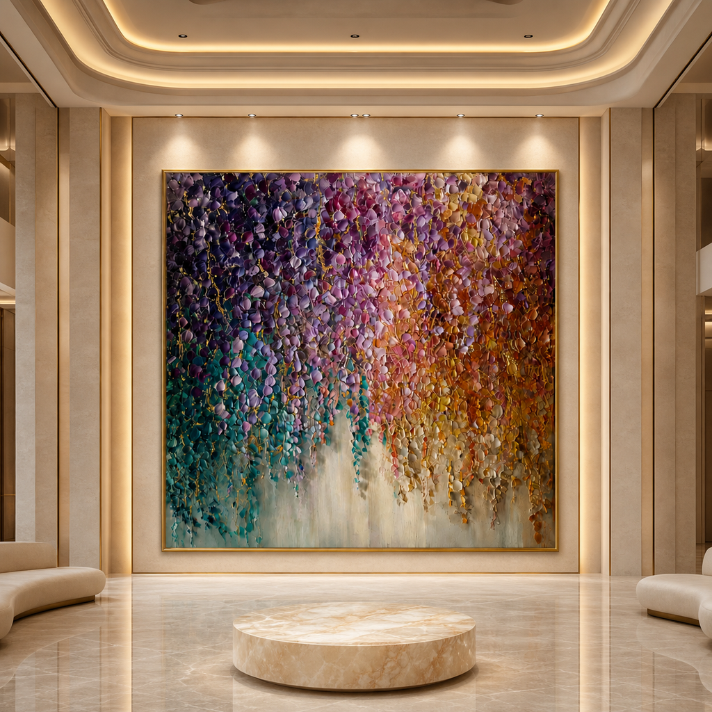 AVIORART Raining Colors Wall Art Canvas